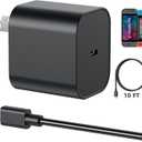 Switch 2 Charger - 60w AC Power Adapter for Nitendo 2/1, 10FT/3M Extra Long USB C Cable, Support 4K TV Dock, PD 3.0 Fast Charging Power 20V/3A for Switch Batteries(10FT - Long Reach for Large Spaces)