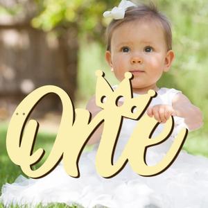 Wooden 1st Birthday Decorations One Sign for Baby Boys Girls First Birthday Cutout Letter One Photo Prop for 1st Birthdays Party Signs for Backdrop Berry First Balloon Arch Decor Onederful Sign Banner