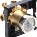 R10000-UNBX Tub and Shower Valve Body for Shower Faucet, Works with Single-Function or Dual-Functions Shower Valve Trim Kits, Brass Construction
