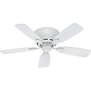 Hunter 51059 Low Profile IV Ceiling Fan 42 inches White