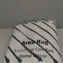 2x3 Entryway Rug Indoor Door Mat  Machine Washable Non Slip Small Area Rug, Soft Geometric Carpet for Front Door, Hallway, Kitchen, Laundry Room, or Bedroom White&Black