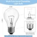 100W Incandescent Light Bulbs,A19 Bulb Dimmable Medium E26 Base Light Bulbs,A19 Incandescent Light Bulb (6)