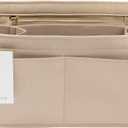 Purse Organizer Insert, Felt Purse Organizer with Zipper and Sewn Bottom Insert, Fit Speedy Neverfull Graceful,6 Sizes (X-Large, Skin color)