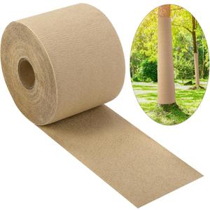 2 x Adnee 100Ft x 4In Lengthen Tree Protector Paper Wrap,Weather Resistant Tree Wrap Rolls to Keep Moisture,Trees Trunk Bandage Cover for Protecting from Frost Sun Bugs