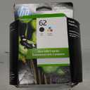 HP 62 Black/Tri-Color Ink (2-Pack) Works with Envy 5540, 5640, 5660, 7640, OfficeJet 5740, 8040, OfficeJet Mobile 200, 250 Instant Ink Eligible N9H64FN