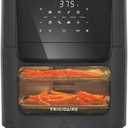 Frigidaire 5 in 1 Large Air Fryer Toaster Oven Combo - 12.6 Qt Total Capacity, 3.7 Qt Basket - 7 Preprogrammed Recipes, Airfryer Accessories Included, Black