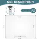 Magnetic Dry Erase Whiteboard - 46 x 33 Inch White Board - 4 x 3 Large Wall-Mounted Board with Silver Aluminum Frame, 1 Magnetic Eraser, 2 Pens, Detachable Marker Tray, 6 Magnets