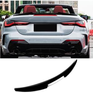 KHK G23 Rear Spoiler, Gloss Black Rear Trunk Spoiler Wings, ABS Material M4 Style Rear Spoiler Wing Lid Fits for BMW 4-Series G23 Convertible 2021-2023 2022