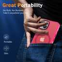 4 x DEERLAMN Magnetic Matte Case for iPhone 13/14 with Screen Protector, [Compatible with MagSafe][Military Grade Drop Protection] Slim Translucent Shockproof Protective Phone Cover, Hot Pink