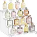 Lifewit Perfume Organizer, Bedroom Decor, Cologne Cupcake Stand, Tool-Free Assembly, Makeup Display Shelf for Vanity Bathroom Counter Storage, Clear, 30 cm/12", 1 Pcs