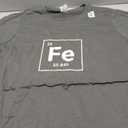 Iron Periodic Table Elements Sign Graphic Fe T-Shirt L