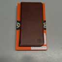 SHIELDON Case for Galaxy S25 5G, Genuine Leather Folio Wallet Magnetic Kickstand RFID Blocking Card Slots Shockproof Full Protection Cover Compatible with Galaxy S25 6.2" 2025 - Retro Coffee