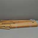 MEEDEN Folding Art Print Rack - Beechwood Art Storage Rack - Artist Storage and Display Rack for Canvas Art Prints Panels Posters Art Gallery Shows, Small, Natural