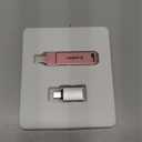 MFi Certified 256GB Flash Drive for iPhone Photo Stick, USB Thumb Drive Memory Stick High Speed USB Drive Photo Storage for iPhone Flash Drive Compatible for iPhone/iPad/Android/PC (Pink)