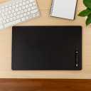 Classic Black Leather 30" x 19" Desk Mat Without Rails