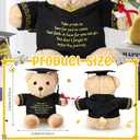 Simgoing 2026 Graduation Bear Gift 9.84 Inch Class of 2026 Graduation Bear Stuffed Animal Plush Toy with Cap Congratulations Grad Gift for Her Him Preschool High School College University(Classic)