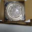 6 Pack Spotlight Frame, 3 inch Recessed Ceiling Light Trim Compatible with MR16 GU10 GU5.3 Bulbs, Adjustable Holder for Cabinet Kitchen, Brushed Nickel