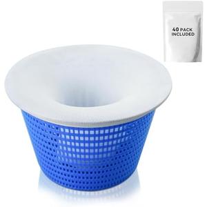 30 Pack Pool Skimmer Socks, Fine Mesh Filter Sock Net for Skimmer Baskets Cleans Debris and Leaves for In-Ground and above Ground Pools 3 PACK 30 Pack Pool Skimmer Socks, Fine Mesh Filter Sock Net for Skimmer Baskets Cleans Debris and Leaves for In-Ground and above Ground Pools 3 PACK