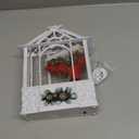 Large Christmas Cardinal Snow Globe Light up Lantern with 8 Songs, 9.84" White Christmas Snow Globes for Kids Adults, 6H Timer & Dual Power, Snowglobes Christmas Decorations Indoor Gifts Women Men