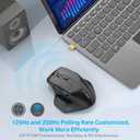 E-YOOSO Large Wireless Mouse for Big Hands, X-31 Cordless Ergo Computer Mouse, 6 Buttons, 5-Level 4800 DPI, 18 Months Battery Life, for Laptop, PC, Chromebook (Black)