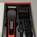 Horse Clippers,Quiet 2-Speed Horse Grooming Clippers,Rechargeable Pet Shaver for Matted Long Hair,Cordless Wide-Blade Powerful Horse Trimmer Kit for Thick Coat #066 Red