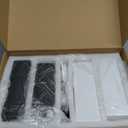 Gelury Olive Oil Dispenser Bottle for Kitchen, UV-Blocking Oil and Vinegar Dispenser Set, Soy Sauce Dispenser, Coffee Syrup Bottles, Modern Kitchen Decor (Black & White, 4pcs)