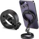 Double Magnetic Ring Phone Holder – Attach to Any Iron Surface | 1/4" Screw Hole | Compatible with iPhone 17/16/15/14/13/12 Pro Max Series & Magnetic Cases (MS02R)