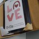 11x17 Picture Frame 4 Pack, Textured Black Solid Wood, Wall Gallery Poster Frame