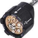 YAMATIC Pressure Washer Nozzle, 6-in-1 Quick Changeover & Easy Adjustable, Power Washer Tips with 1/4 inch Quick Connect, Max 4000PSI & 4.0GPM