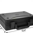 13.6 inch Hard Carrying Case,Shockproof Storage Box with Customizable Foam,Portable Protective Tool Box for Microphone,Recorder,Electronics,Tools,Cameras,Equipment and More,13.6"x8.3"x2.5"