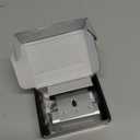 Home Security Door Lock, 2 Pack Childproof Door Reinforcement Lock with 3 Inch Stop Withstand 800 lbs for Top Front Inward Swinging Door, Upgrade Flip High Night Lock to Defend Your Home Kids (Silver)