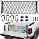 BAILALIBO Cargo Net for Pickup Truck Bed, Adjustable Accessories for Storage Secure Nets, Stretchable Tailgate Net with Hook, Compatible for Chevy Silverado Ford LTZ WT LS F150 F250 (50x18 Inch)