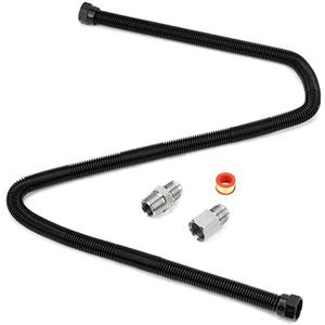 Stanbroil 3/4" x 48" Non-Whistle Flexible Flex Gas Line for Natural Gas or Liquid Propane Fire Pit and Fireplace