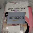 FUFF Weighted Vest Woman,15 LB Womens Weight Vest for Walking, Strength Training Weight Vests for Female Men, Reflective Stripe Body Vest for Workout Running Jogging Fitness (Pink)