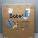 BABELIO New Version Baby Gate with Cat Door Adjustable,29-40" Metal Pet Door for Stairs & Doorways,Pressure Mounted,No Tools Needed,White