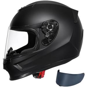 TRIANGLE Kids Motorcycle Helmets Youth Full Face Helmet Lightweight with 2 Visors DOT Approved