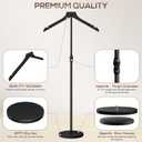 Mannequin Torso, 30 to 41 Inch Height Adjustable Shirt Display Stand for Vendors Shop Graduation Party, Stable Ease Assembly Dress Form Clothes Garment Rack, Jacket Coat Hanger Stand, Black