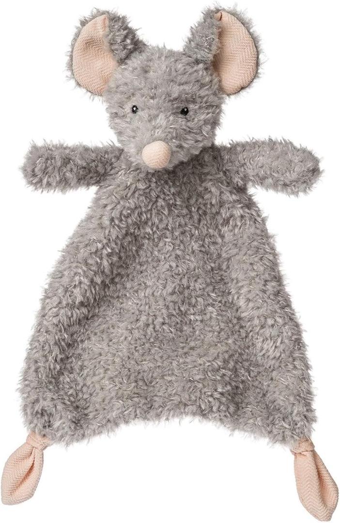 Mary Meyer Lovey for Babies Again Friends Soft Snuggle Toy Made from Recycled Materials, 11-Inches, Mouse