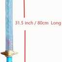Costume Weapons Sword for Hunter Cosplay: Anime Merch - Outfit Accessories Prop 32" Long Gold