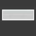 Linear Bar Air Grille 24" X 8", Aluminum Air Supply/Return Grilles,Easy Air Flow,Removable Grille/Door-HVAC Air Vent Cover,White[Outer Dimensions: 24.8"w X 8.8"h]