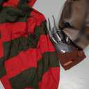 eforpretty Halloween Costume for Women Knitted Sweater Dress with Brown Hat and Leather Glove Set (Medium)