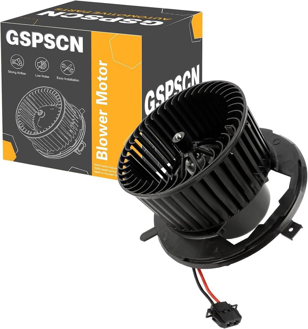 GSPSCN 700241 AC HVAC Heater Blower Motor with Fan for VW 2012-2017 Tiguan2006-2014 GTI2005-2018 Jetta2013-2017 CC2012-2014 GolfAudi 2006-2013 A3,2008-2016 TT - HVAC Heater Blower Motor