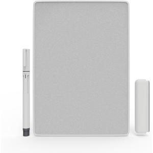 Magnetic Writing Board 11.85”x 8.4” Reusable Memo Pad Board with Pen & Eraser, ABS Frame Dry Erase Board for Working Studying Meeting, Portable Handwriting Board Kit