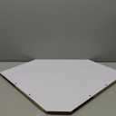 Large Floating Corner Wall Shelf with Cable Management, White MDF, Modern Home Decor, Book Display Storage