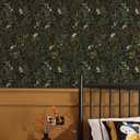 Dark Green Fern Botanical Shelf Liner Contact Paper Self Adhesive Vinyl Botanical Drawer Liner Wall Paper for Kitchen Cabinets Dresser Dollhouse Walls Arts Crafts Decal 17.5X117 Inches