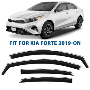 Rain Guards Vent Visors Shade for 2019-2025 Kia Forte SHATTERPROOF
