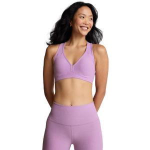 Beyond Yoga Women's Spacedye Lift Your Spirits Bra (Lilac Petal Heather) Small