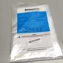 AmazerBath Stall Shower Curtain 36x72, Walk in Shower Curtain Plastic, Clear Shower Stall Curtain Heavy Duty Thick PEVA, Half Bathroom Curtain with 2 Weighted Stones and 6 Grommet Holes