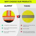 GLIMMR High Visibility Safety Hoodie Reflective ANSI Class 3 Sweatshirts for Men Hi Vis Construction Work Zipper Jackets (L)