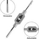 11PCS Mini Screw Tap Set Metric Thread Machine Taps Kit HSS Hand Thread Wire Taps Adjustable Tap Wrench Tool for Clocks and Watches Tapping